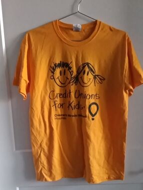 Jerzees Orange 'Credit Unions for Kids' Graphic Tee